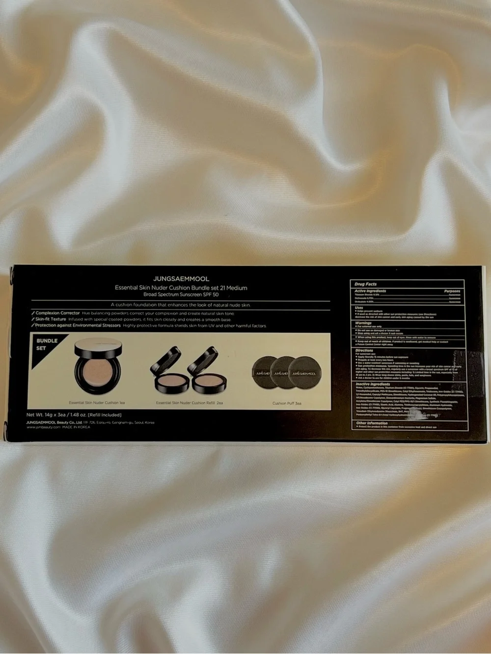 JUNG SAEM MOOL Essential Skin Nuder Cushion Bundle Set – 21 Medium